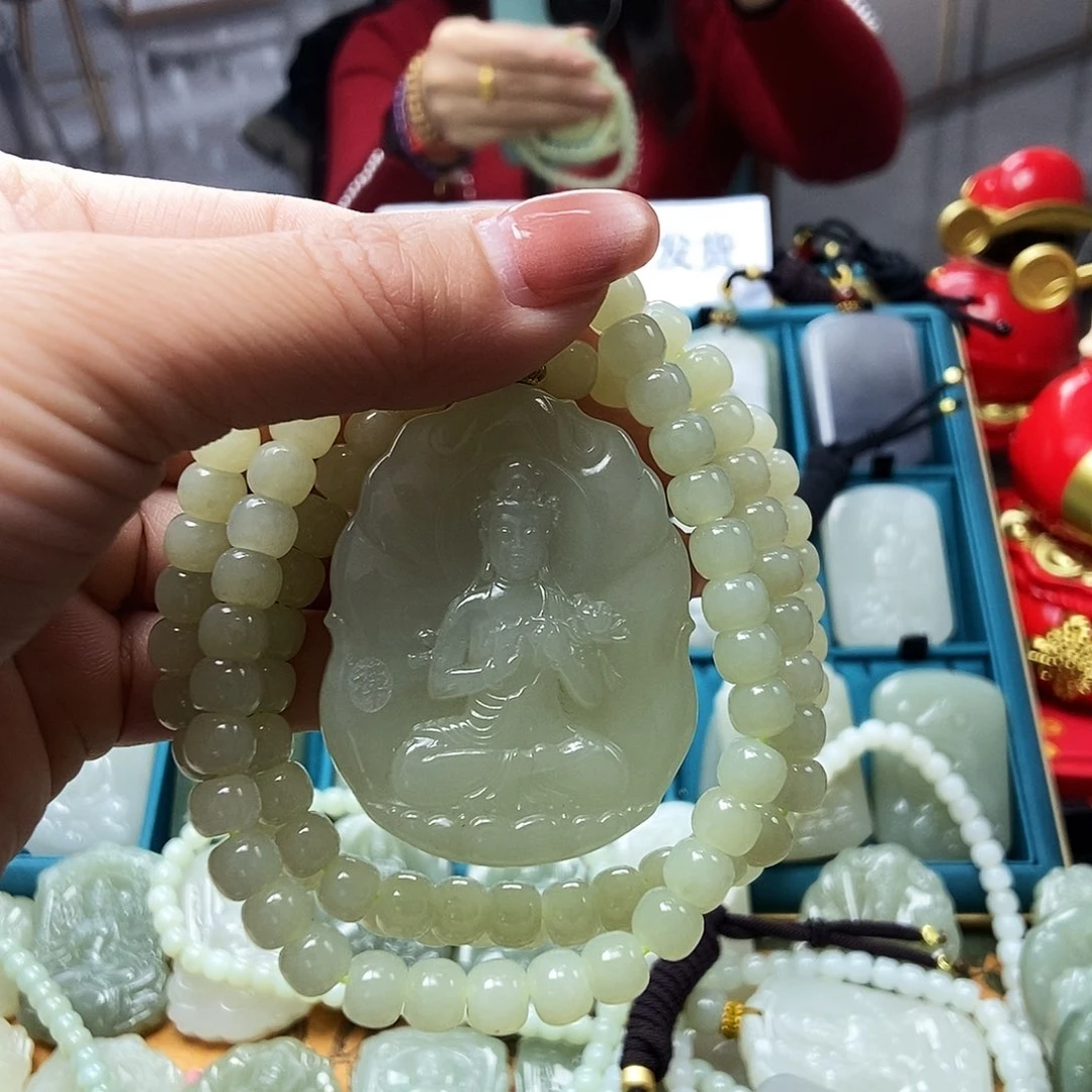 和田玉颈饰未镶嵌芳*a