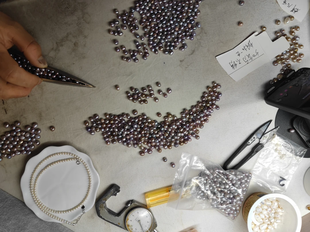 6-7紫色50cm不锈钢扣子 不打结