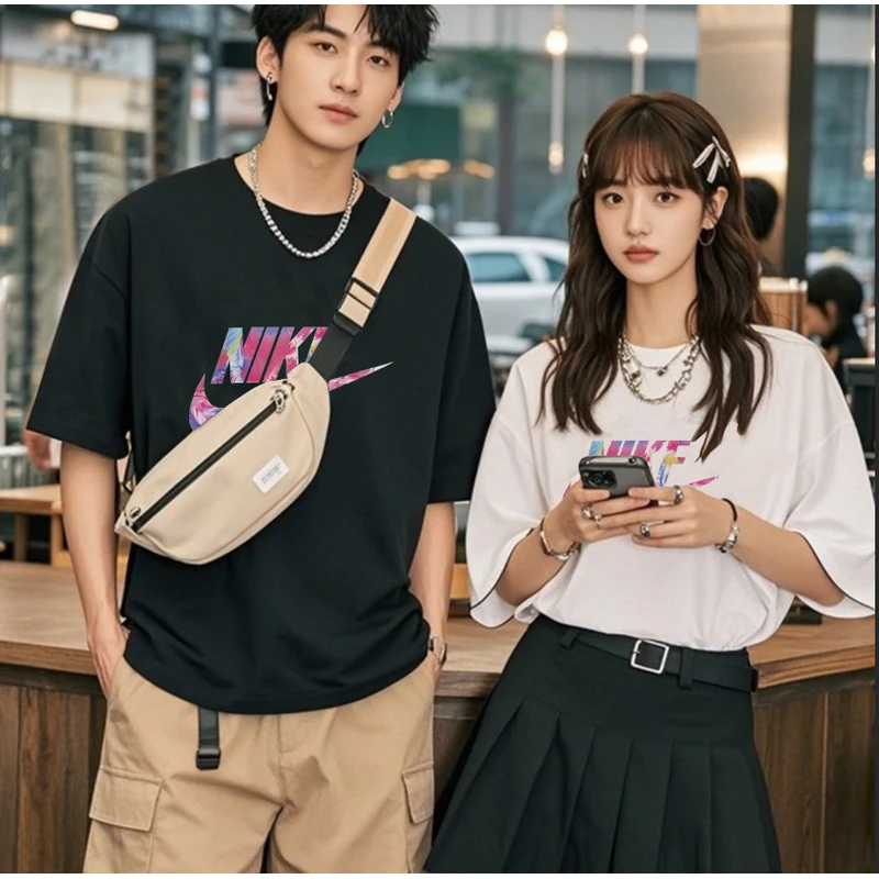 支持鉴定重磅新疆长绒棉短袖圆领云柔水光T打底衫男女纯棉T恤061