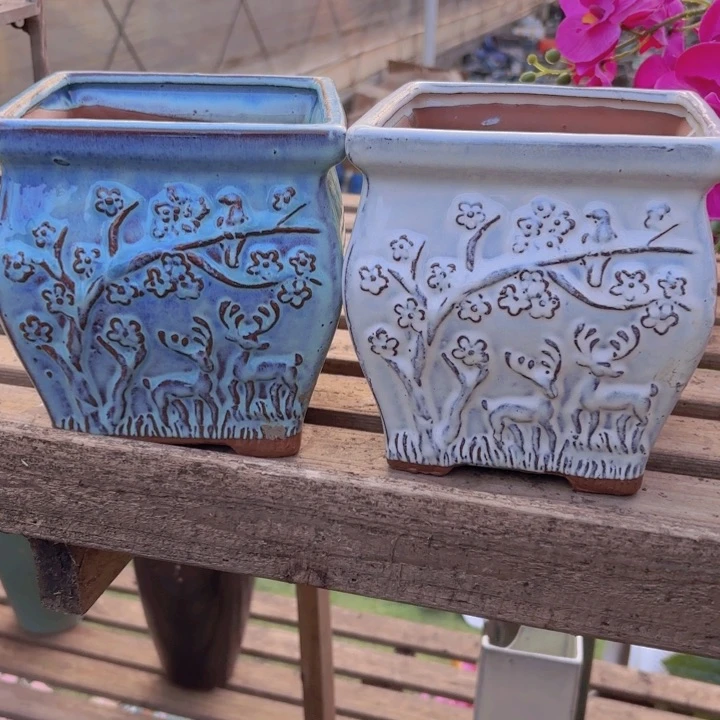 红陶口径 高度 花盆16 16