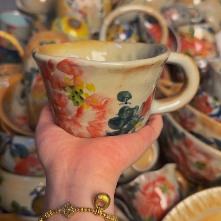 瓷片景德镇陶瓷手工手绘