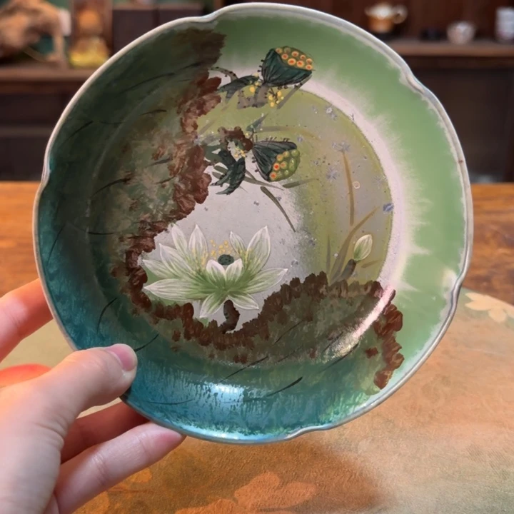 柴烧纯手工手绘陶瓷