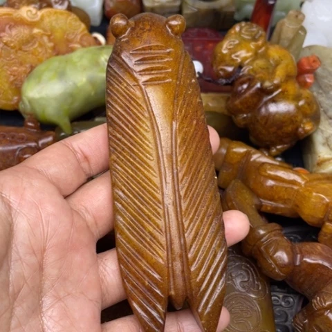 蛇纹石玉未镶嵌颈饰25