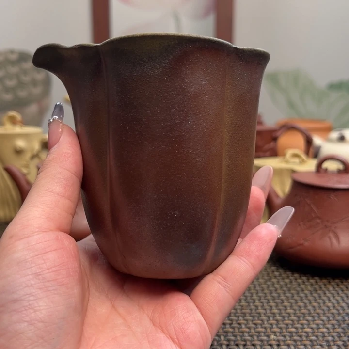 茶壶紫砂鲨皮青公道杯
