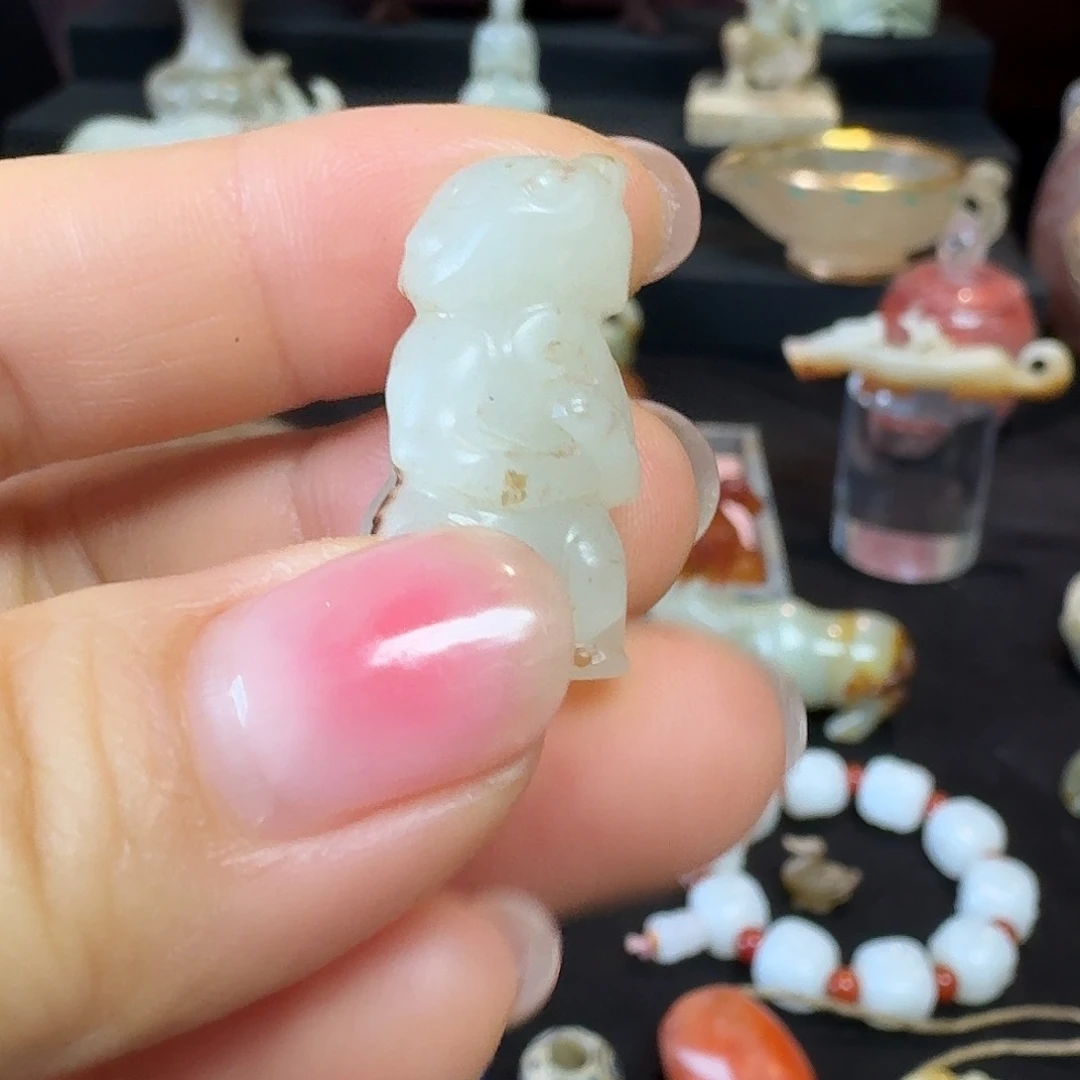 和田玉挂件未镶嵌子***8