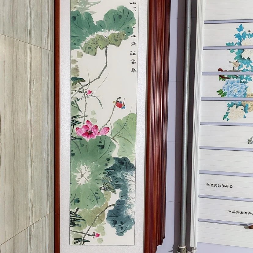 【闪购商品】国画书画作品带框165×50