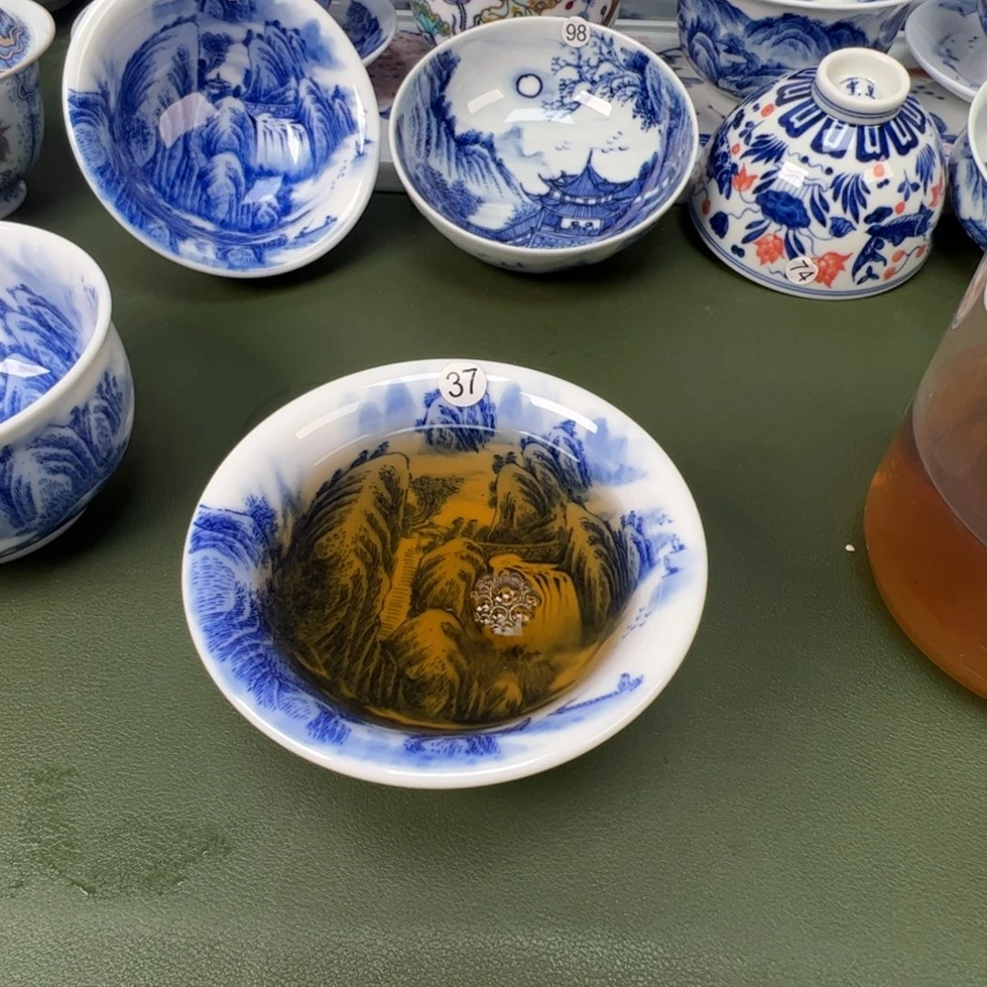 景德镇纯手工纯手绘茶具木木37