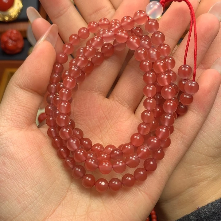 南红玛瑙未镶嵌6+冰粉108