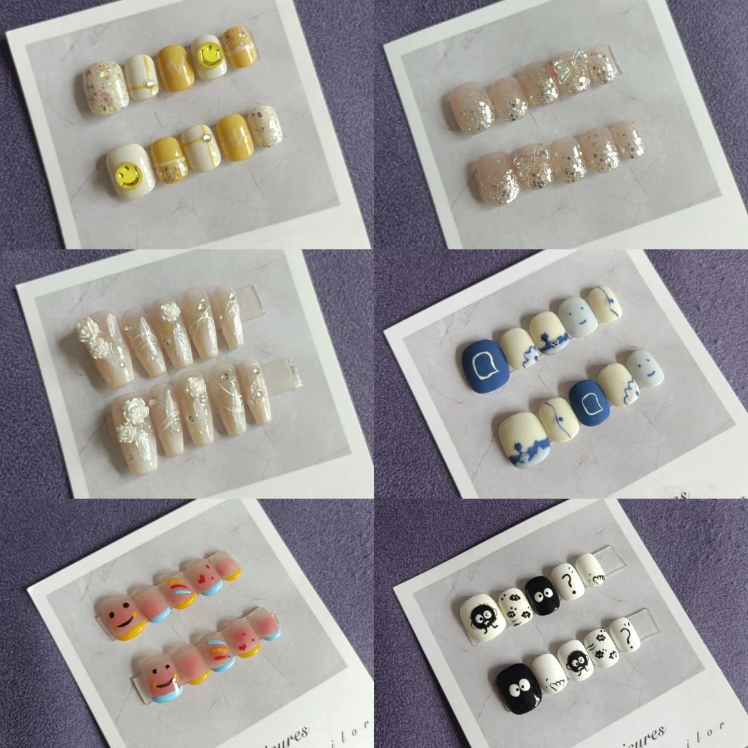 新号开播手工穿戴甲孤品专拍手工制作默认微瑕疵no退no换