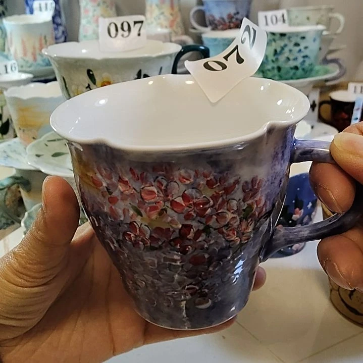 杯子瓷景德镇陶瓷釉下彩咖啡杯