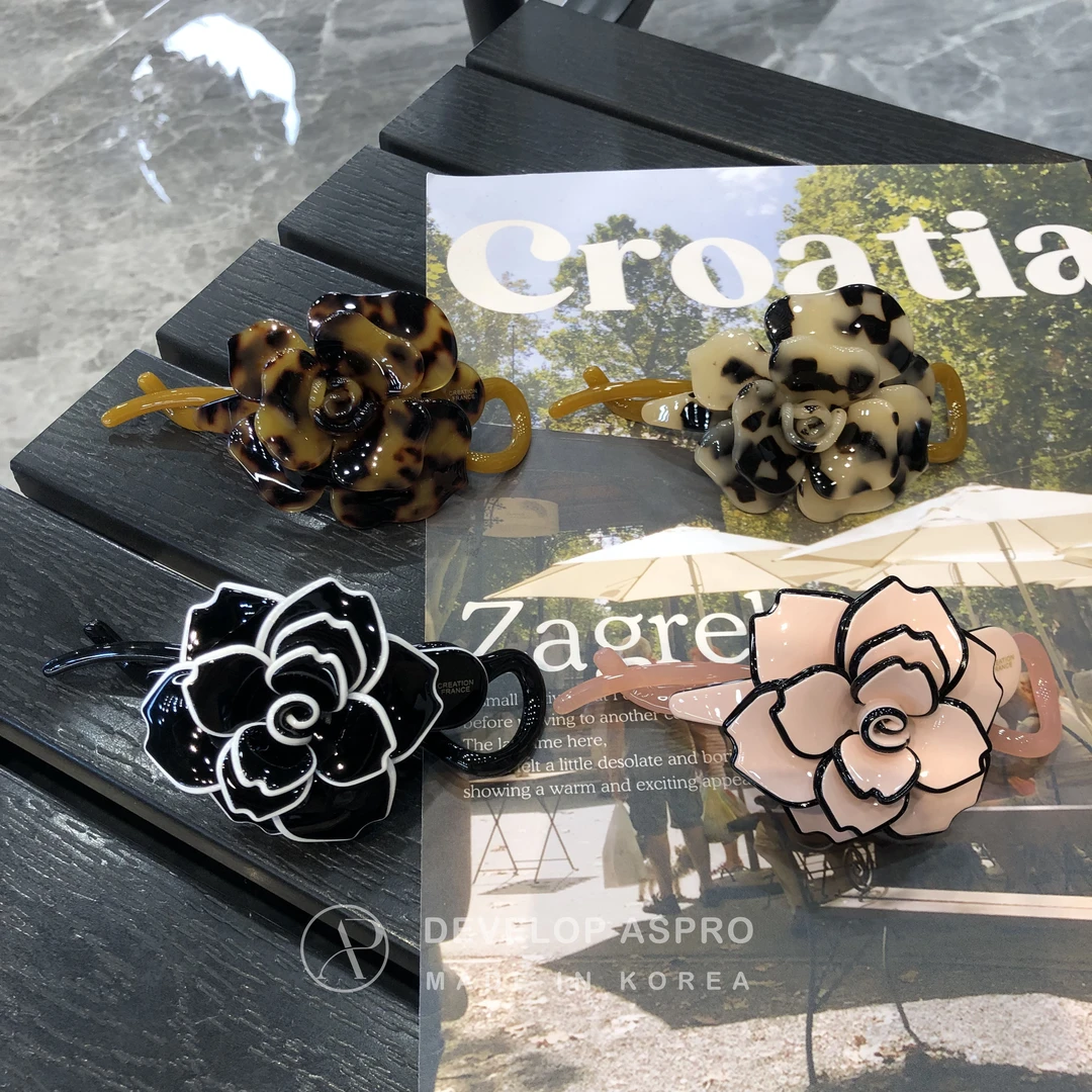 【现货 韩国CF醋酸】韩国新款发夹正品爆款减龄洋气扭扭夹B4-6-C39