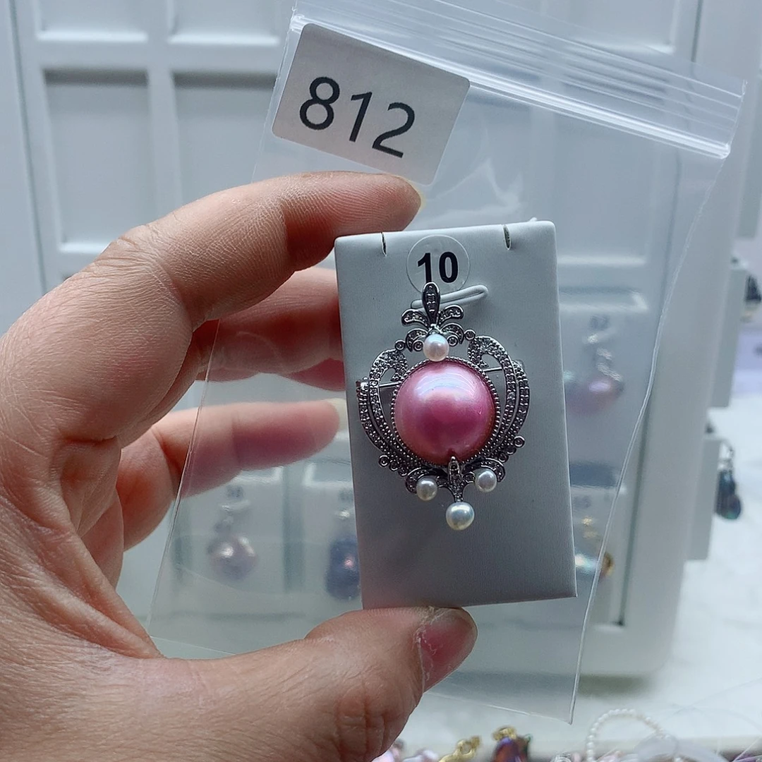 吊坠(不含链)淡水珍珠合金