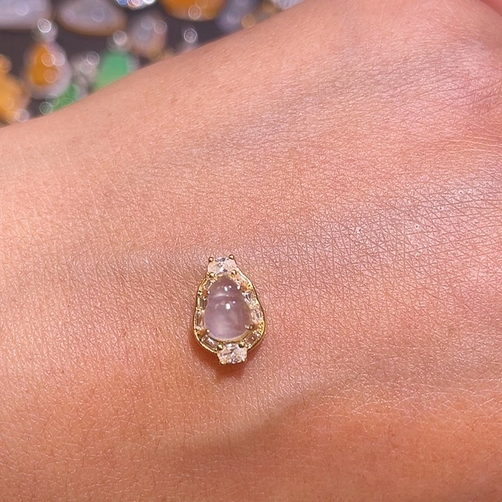 ****️翡翠银S925镶嵌颈饰