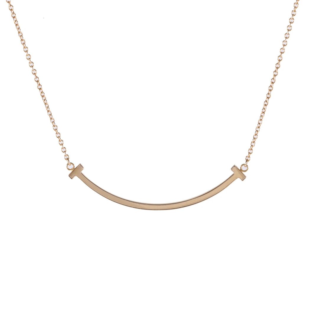 99新 Tiffany & Co./蒂芙尼 小花Jerry微笑项链 小号 项链 黄金