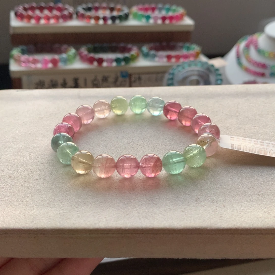 碧玺未镶嵌手链碧玺