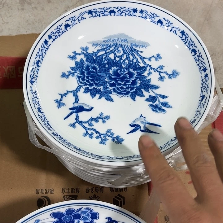 陶20公分兰花，小鸟旁旁身旁