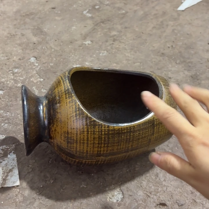 紫砂花盆口径13/21/13进水口1.5厘米