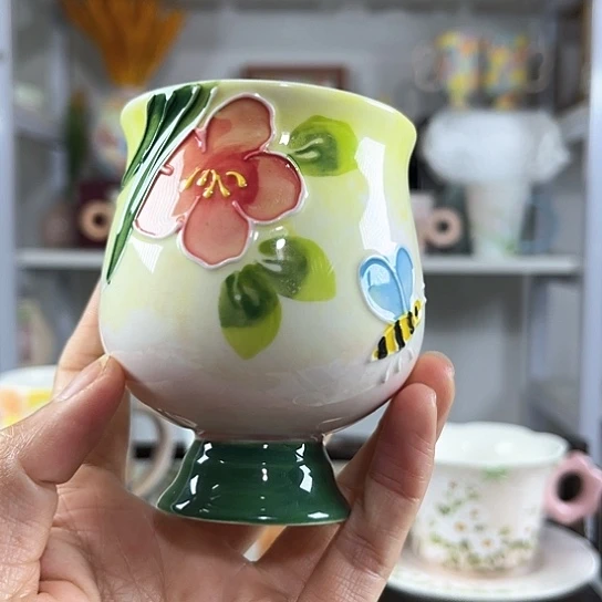 手绘高温釉下彩陶瓷