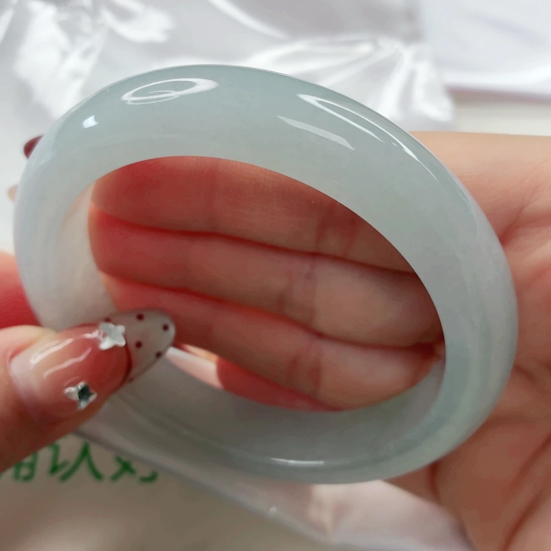 翡翠未镶嵌手镯57.3x544