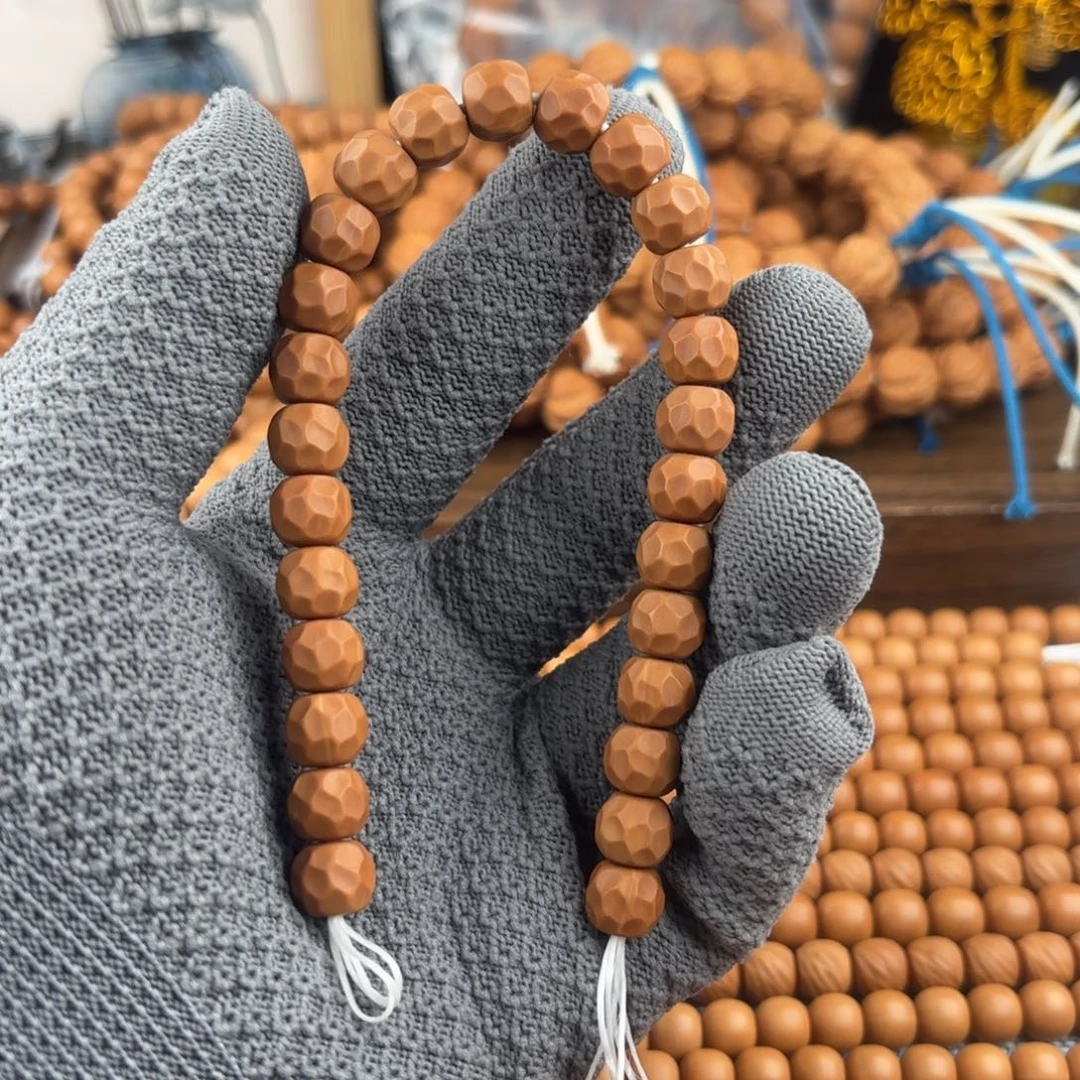 吊坠猴头核桃手串金银双标