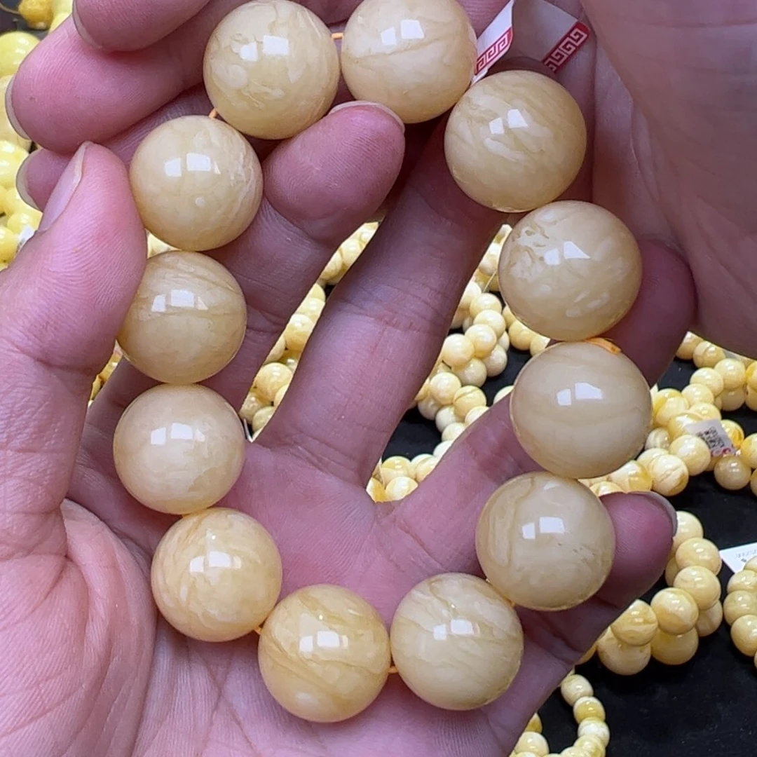 【闪购商品】琥珀珠宝奇石未镶嵌蒋*宇19mm45.7g同料精工