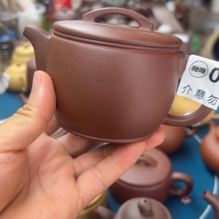 茶壶紫砂紫泥汉瓦260左右瑕疵不挑