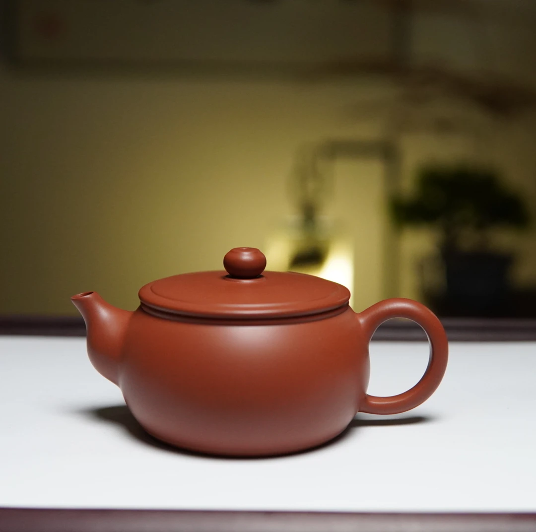 【九桂坭兴陶】复烧元宝壶 纯手工制作 200毫升 家用泡茶好养不挑茶
