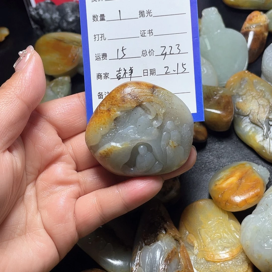 和田玉挂件未镶嵌学**嘴毛货定制