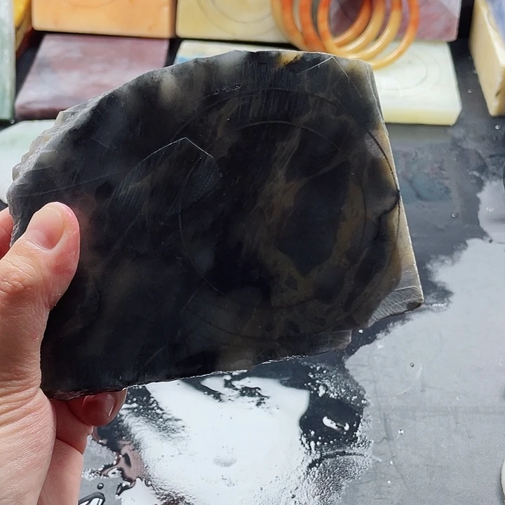 萍***姐石英质玉未镶嵌手镯定制