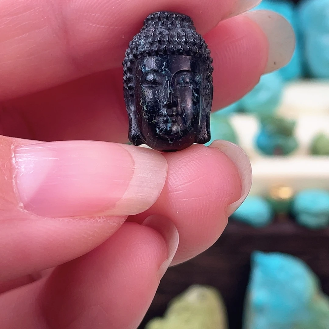 四***季绿松石未镶嵌平安扣