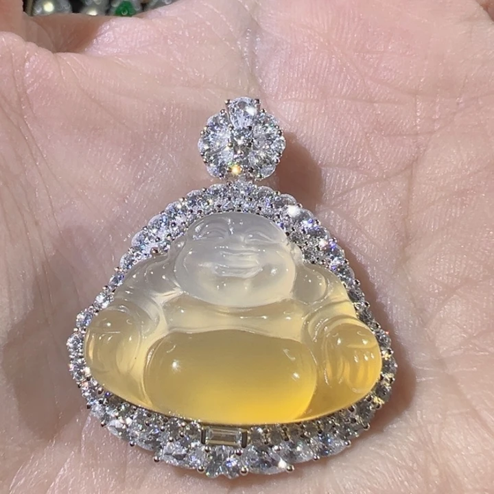 玛瑙/玉髓银S925镶嵌颈饰