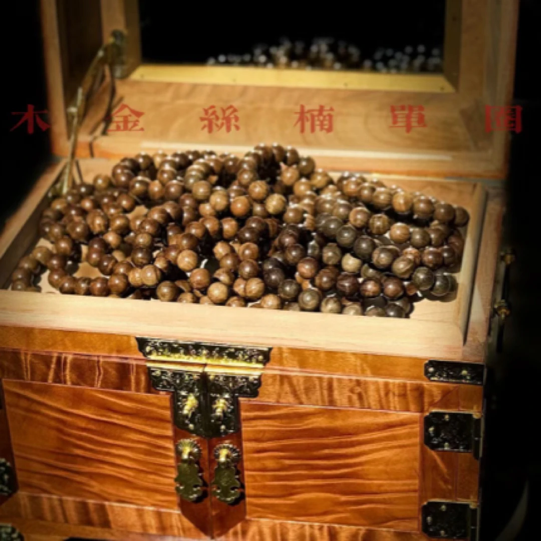 乌木金丝楠1.2​单圈手串（水波纹）