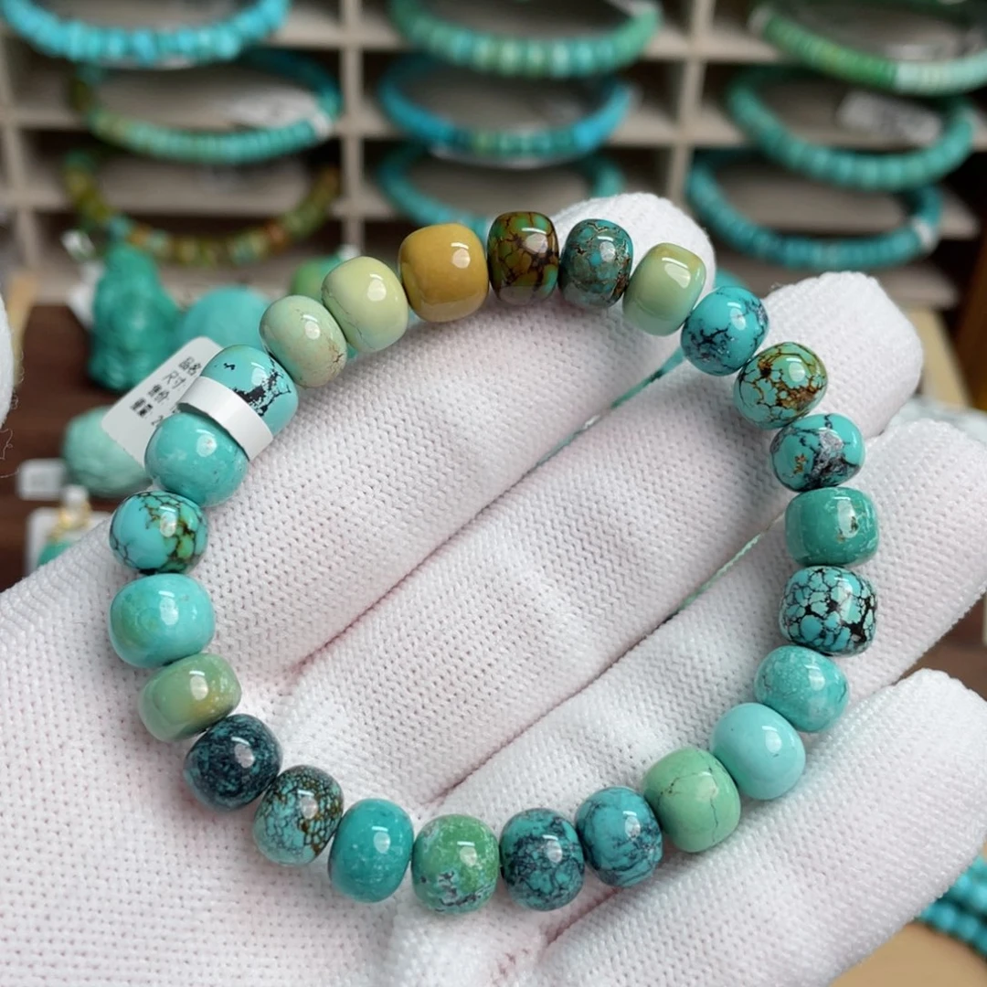 绿松石未镶嵌福利单圈55号卡8.5-9