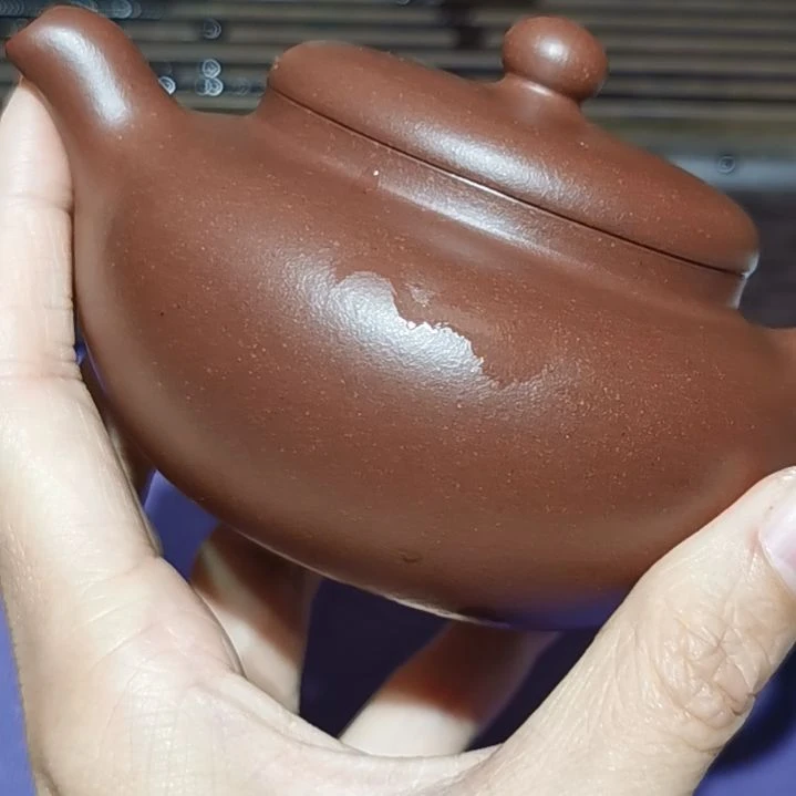 巡***真紫砂茶杯极简风半手工