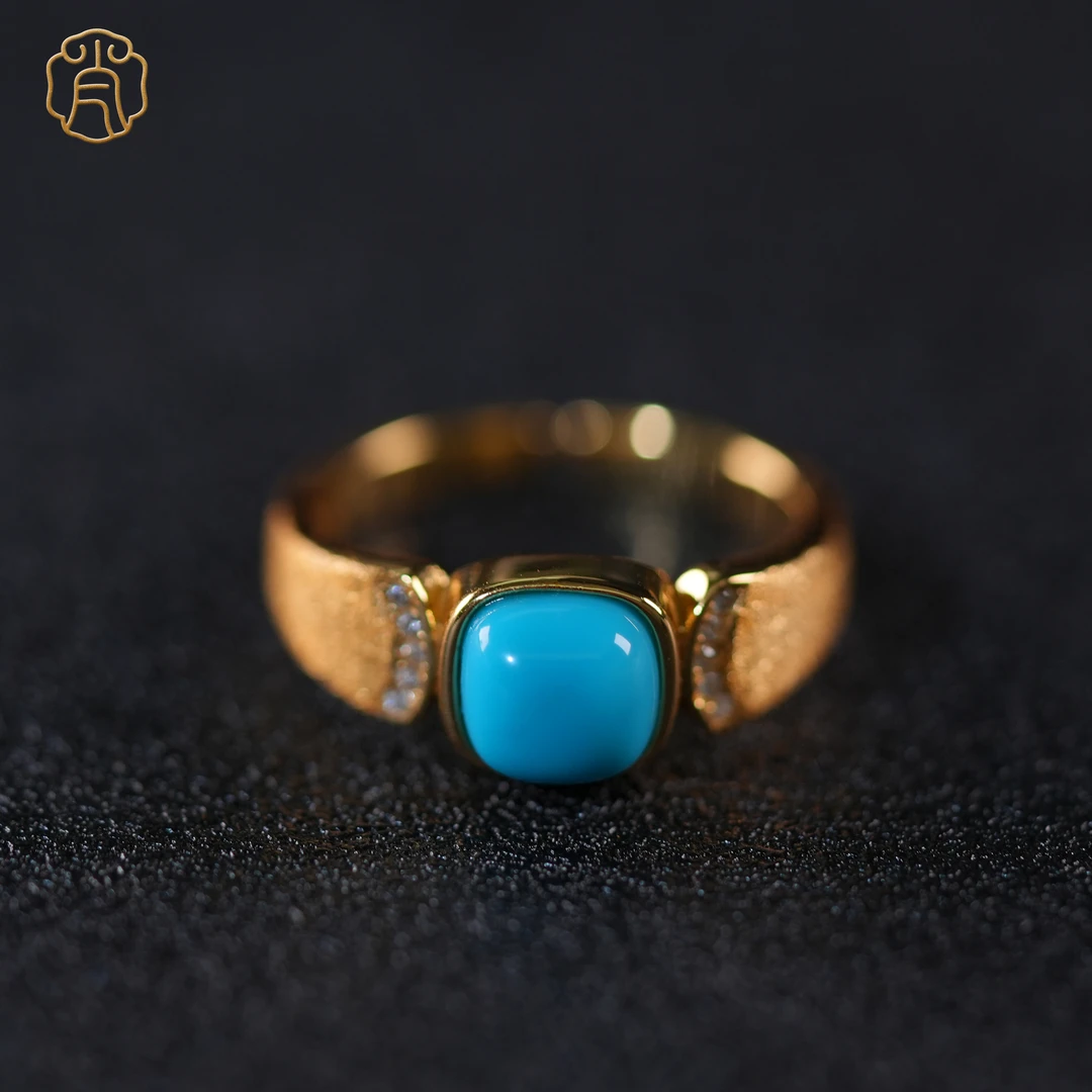 【肖娘子精选】臻品 · 睡美人绿松美松戒指 贵妇级