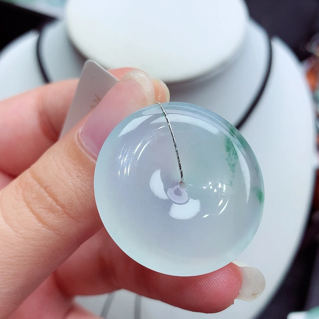 翡翠未镶嵌颈饰翡翠111，29.1/5.8