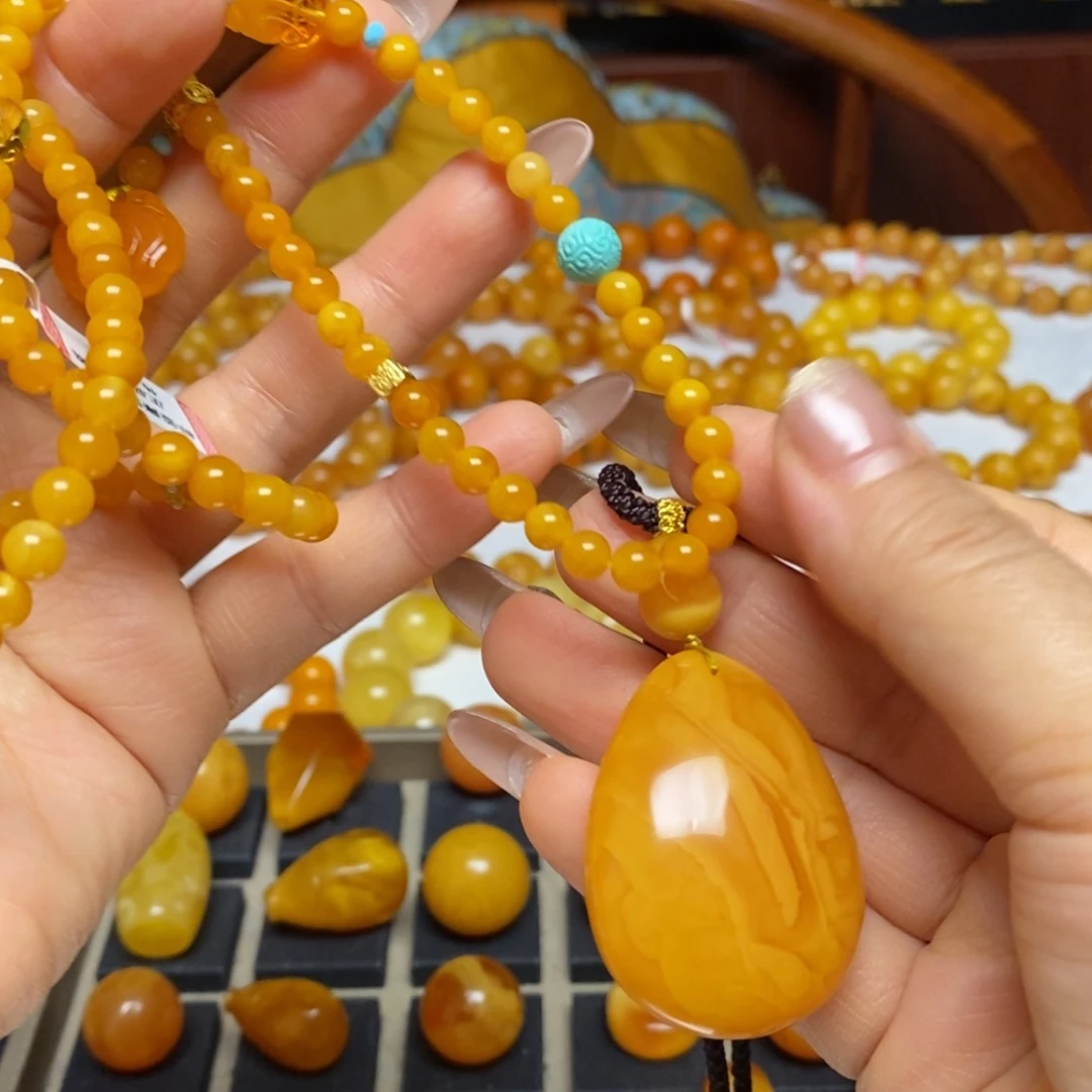 【闪购商品】蜜蜡颈饰未镶嵌项链