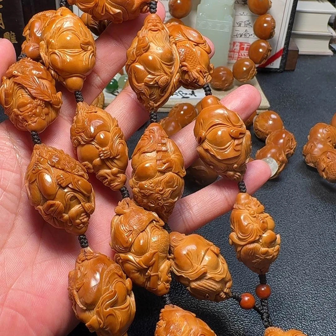 橄榄核手串/手链王晓明核雕艺术十八罗汉