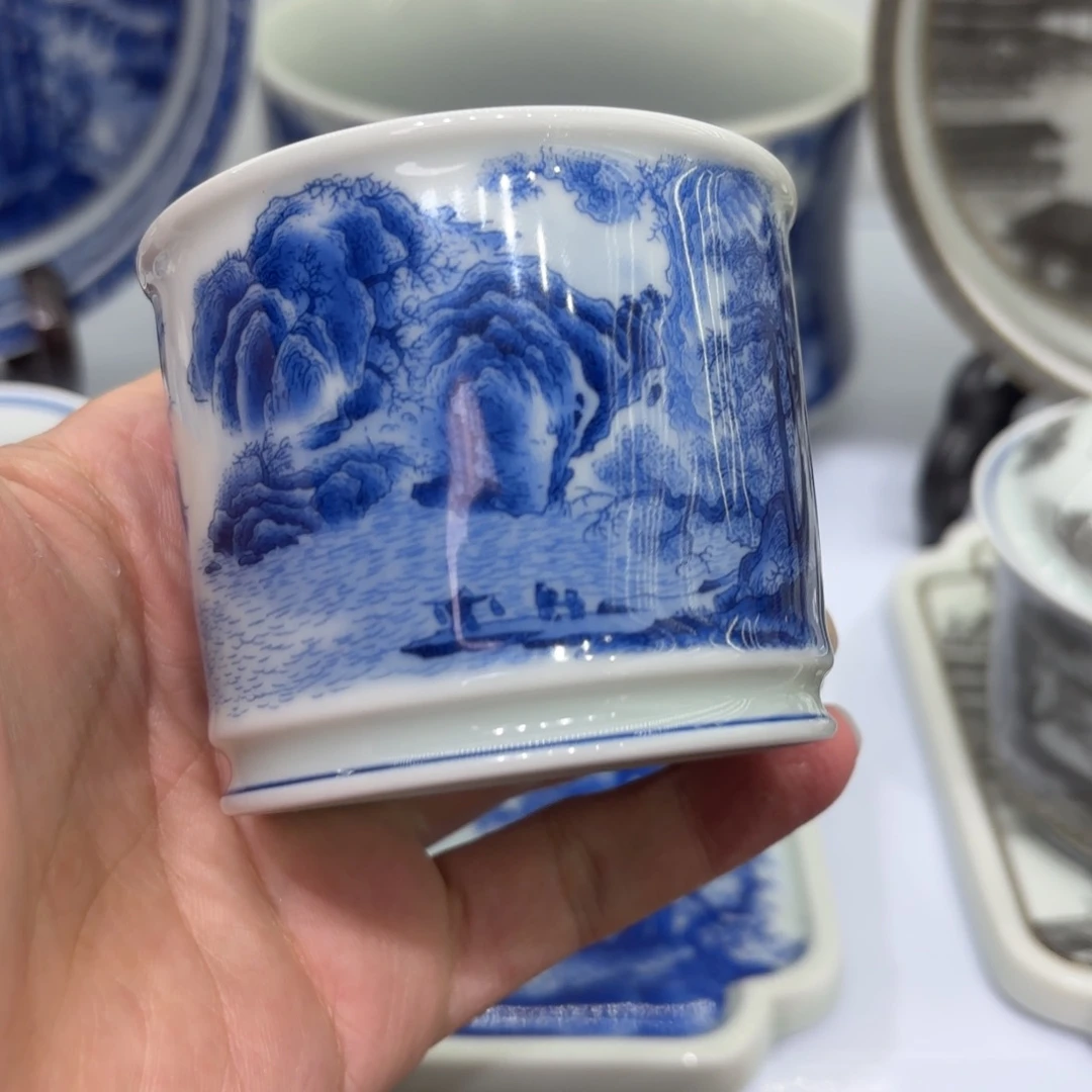 跨***壑景德镇陶瓷一件套