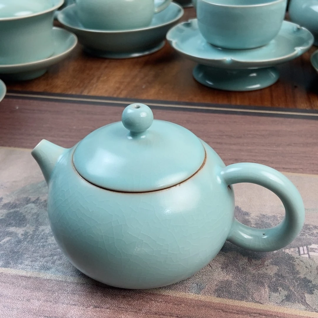 摆件原产地原矿汝瓷~茶器
