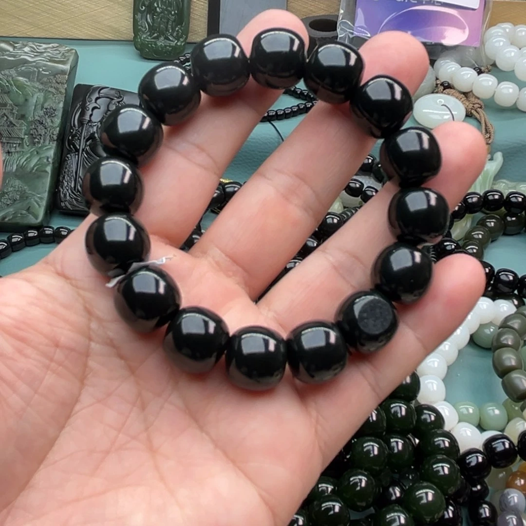 和田玉手链未镶嵌走*.