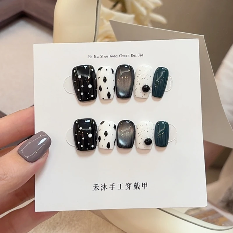 【奶斑】——禾沐手工穿戴甲