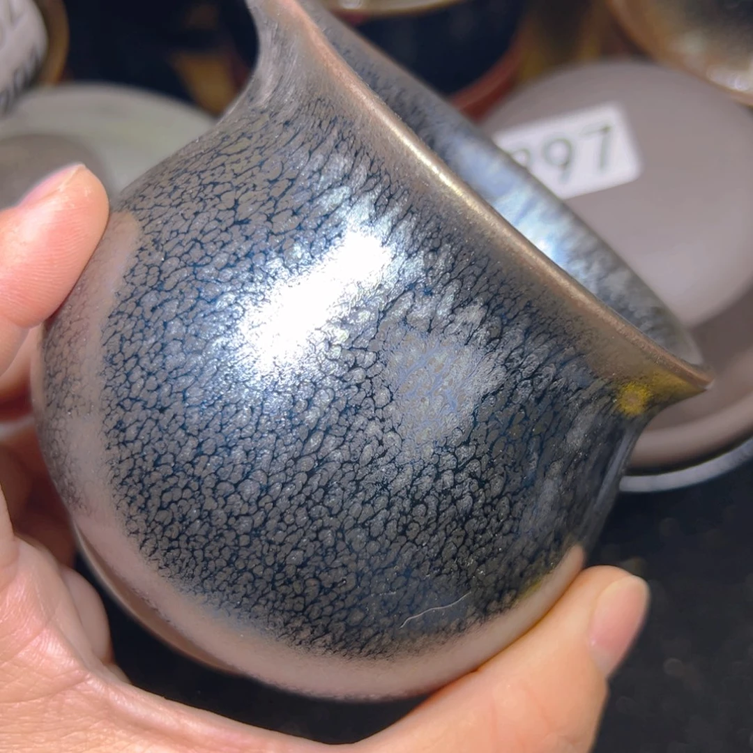 茶盏艺盏阁主人杯家里放漏183微瑕