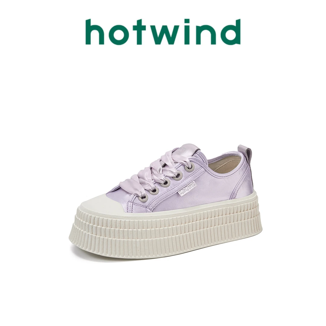 【粉黛佳人】热风休闲鞋2025春季款厚底ins低帮饼干鞋-H13W4Y06