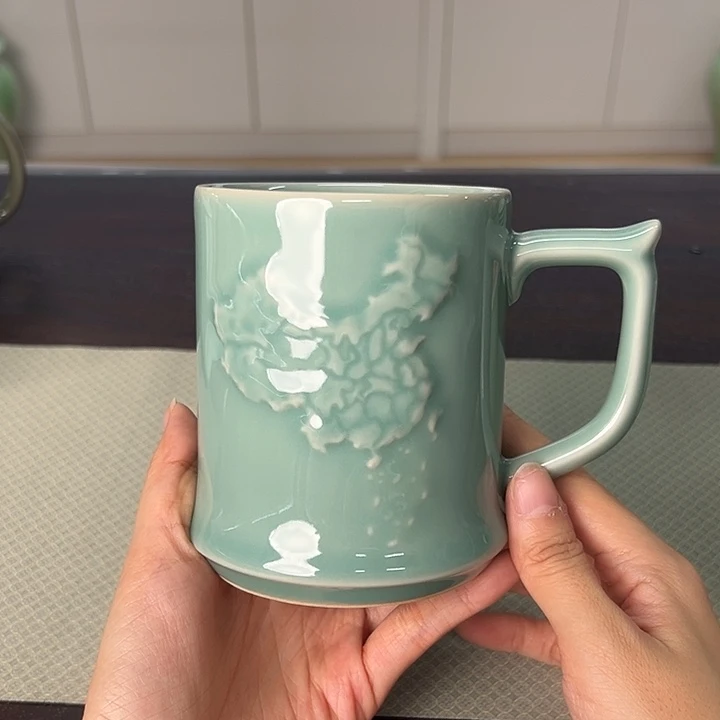 龙泉云间青瓷小米茶器