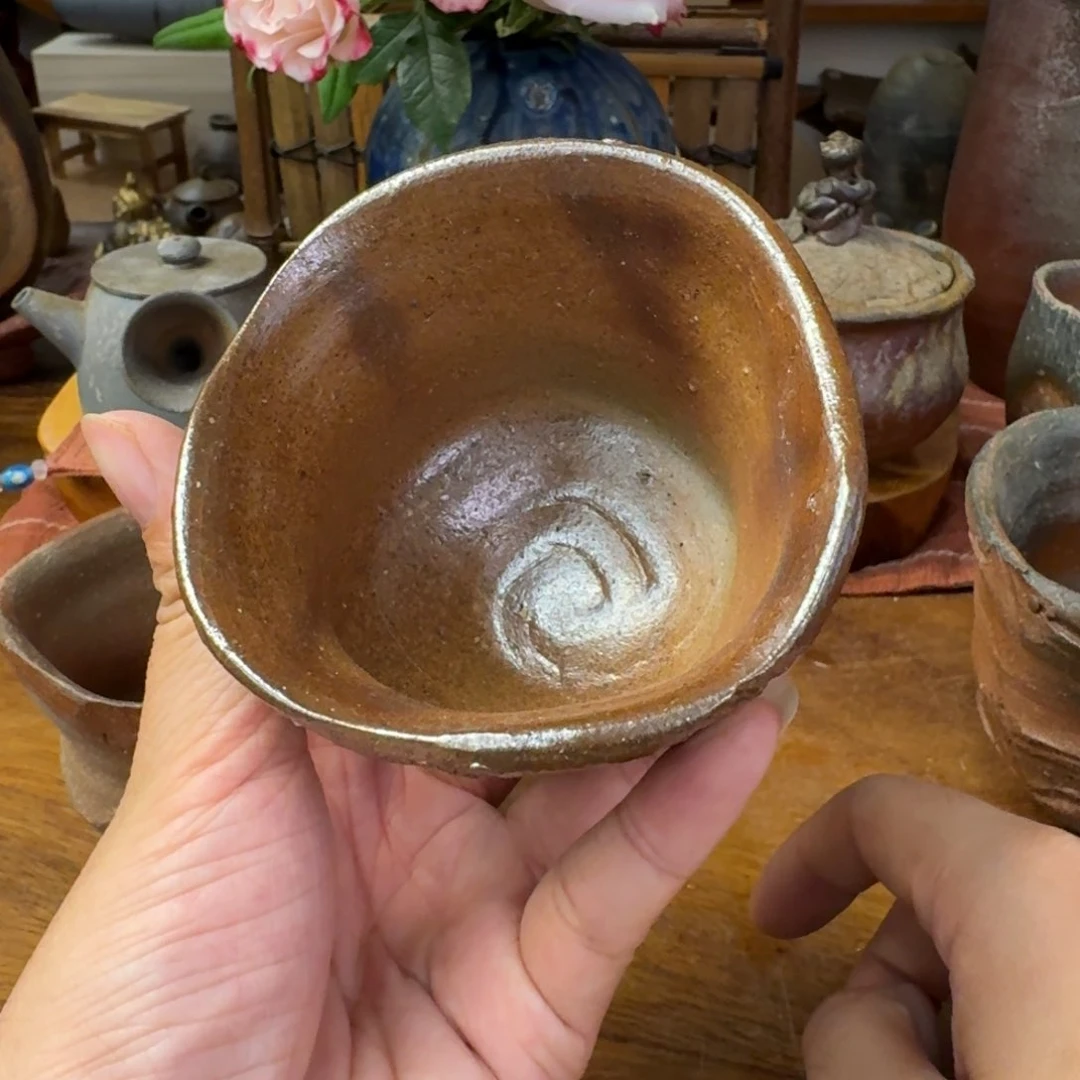末石泰节备前烧典藏方口杯福利一口价