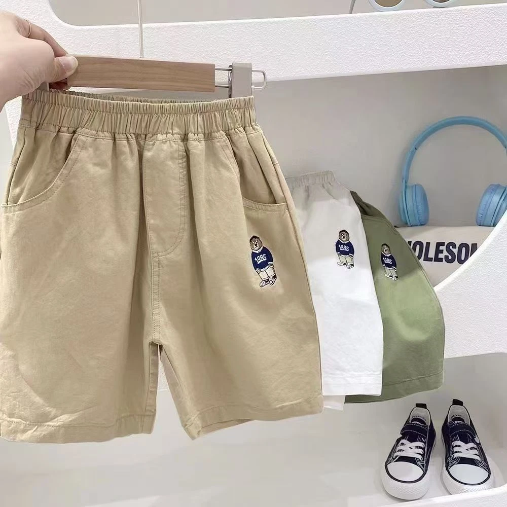 短裤夏季外穿2025夏装薄款中小童休闲五分裤童装时尚儿童中裤男