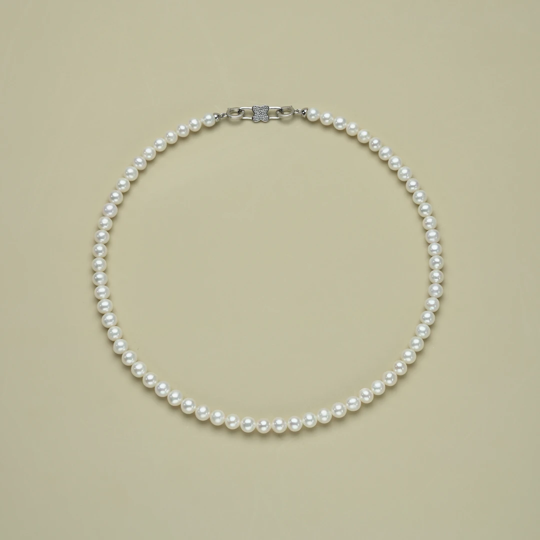 S925银 天然淡水无核珍珠6-7mm Z1408