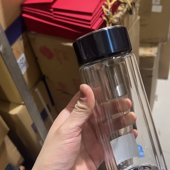 V264-66+255ml  蓝 杯套 玻璃杯