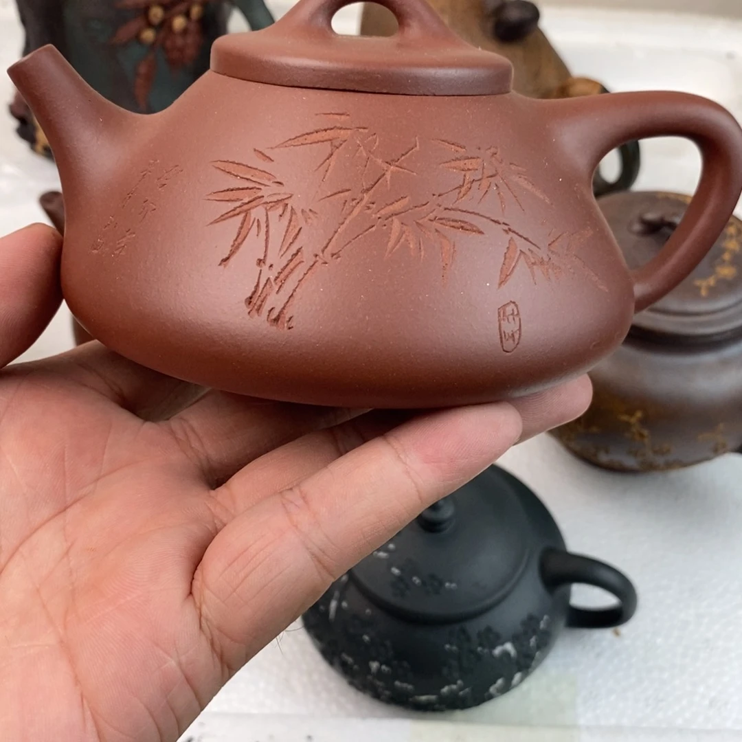 茶壶紫砂宜兴紫砂原矿手工壶qq